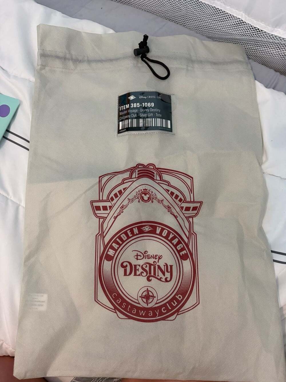 Disney Cruise Line Disney Destiny Maiden Voyage Gift Tote Bag